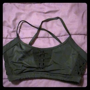 Body Zone black mesh bra S/M Sm Small Medium